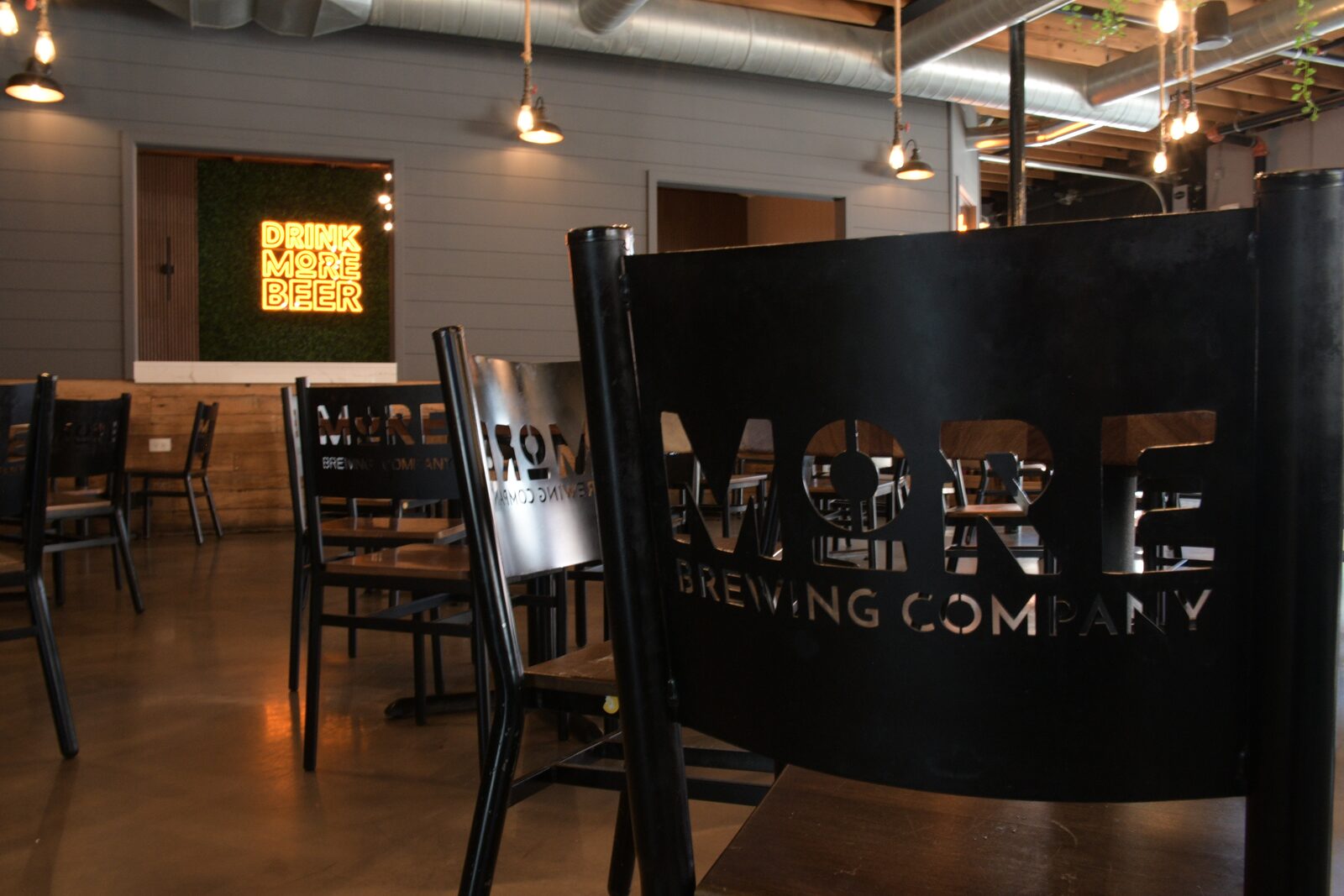 Inside More Brewing Company's taproom